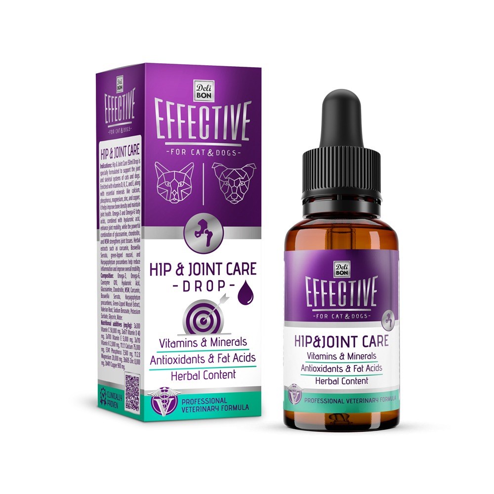 Delibon DELİBON EFFECTİVE KEDİ VE KÖPEK TAKVİYE ÜRÜNLERİ İSKELET VE EKLEM SİSTEM SAĞLIĞI 50ML En Ucuz Fiyatları ve Özellikleri