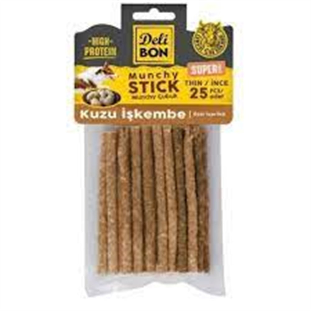 DELİBON SUPER MUNCHY ÇUBUK KUZU İŞKEMBELİ İNCEX25AD.
