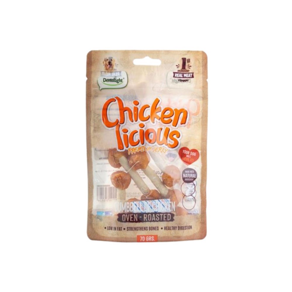 Dentalight Dentalight Chicken Licious Kurutulmuş Tavuklu Dambıl Köpek Ödül Maması 70gr En Ucuz Fiyatları ve Özellikleri