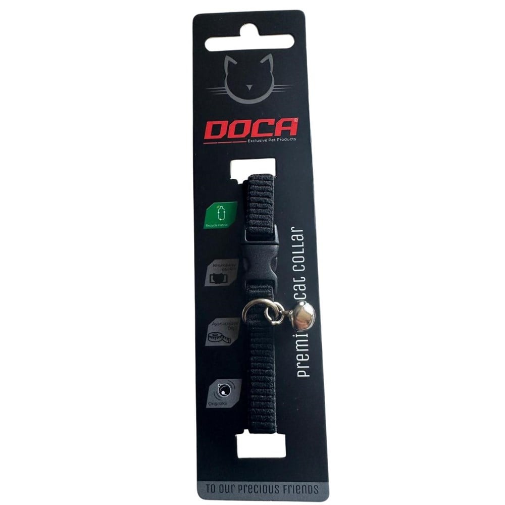 Doca DOCA LASTİKLİ KEDİ BOYUN TASMASI 1.2*18-38 CM SİYAH En Ucuz Fiyatları ve Özellikleri