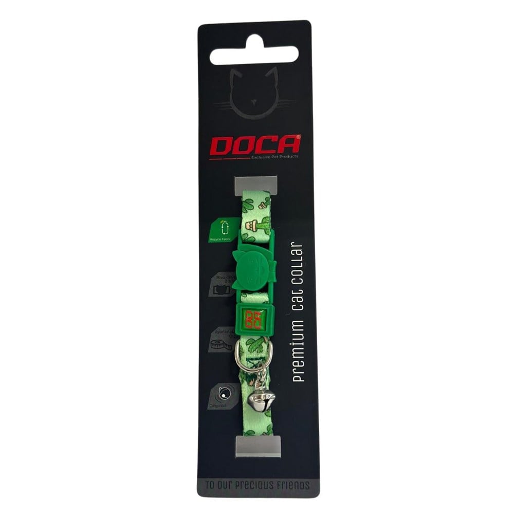 Doca Premium Cactus Desenli Kedi Boyun Tasması 1,2 x 18 - 36 Cm