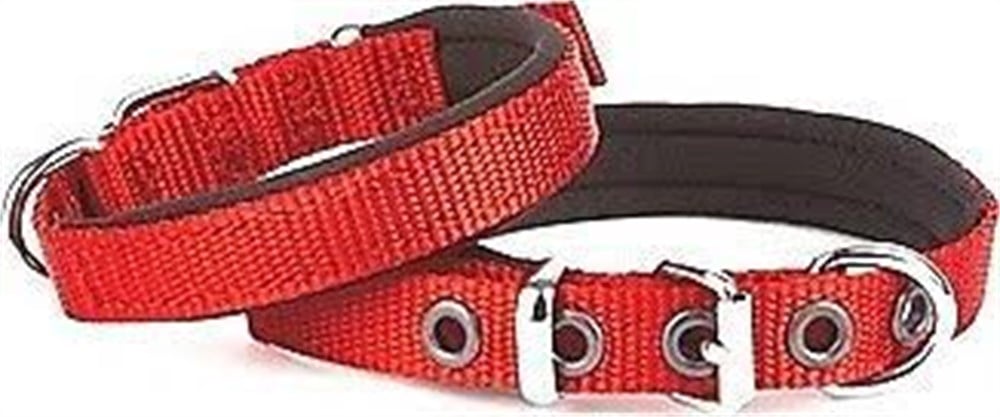 DOGGİE KONFOR DOKUMA BOYUN TASMASI KIRMIZI 2,5X37-45CM