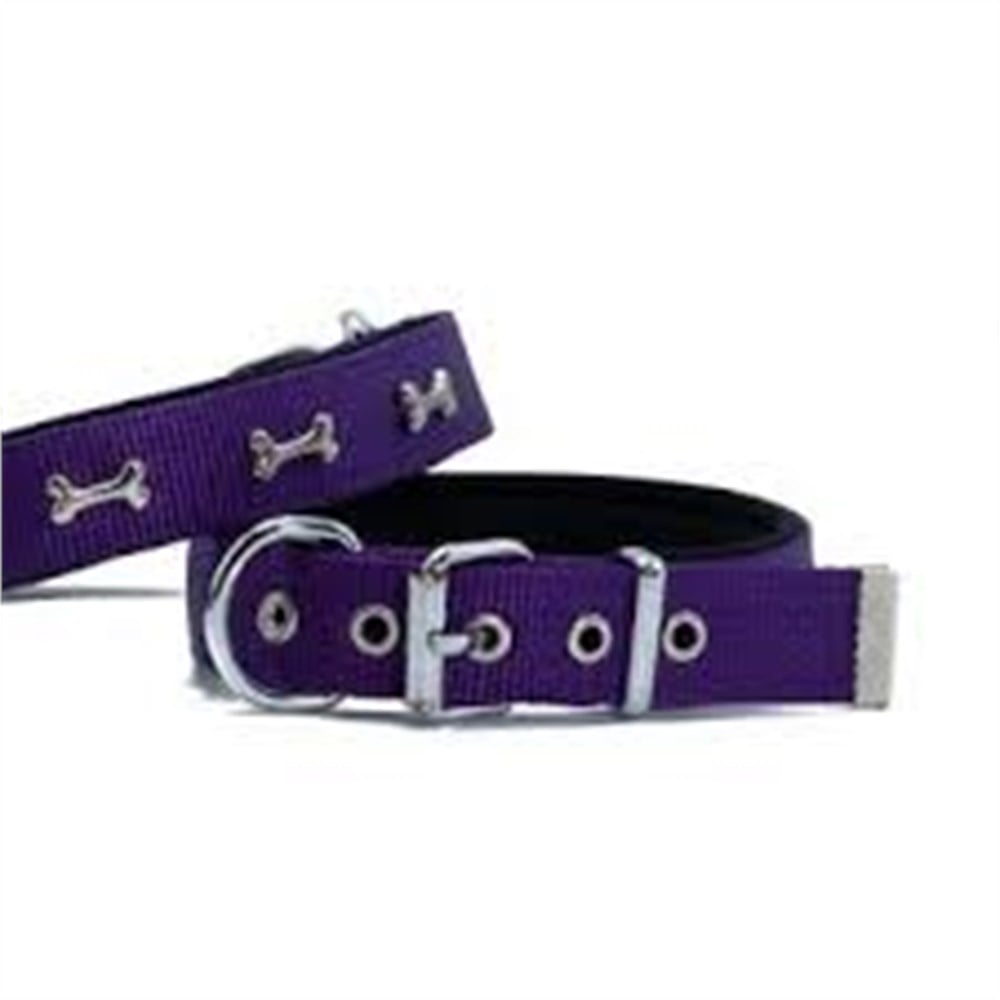DOGGİE KONFOR DOKUMA BOYUN TASMASI MOR 2,5X37-45CM