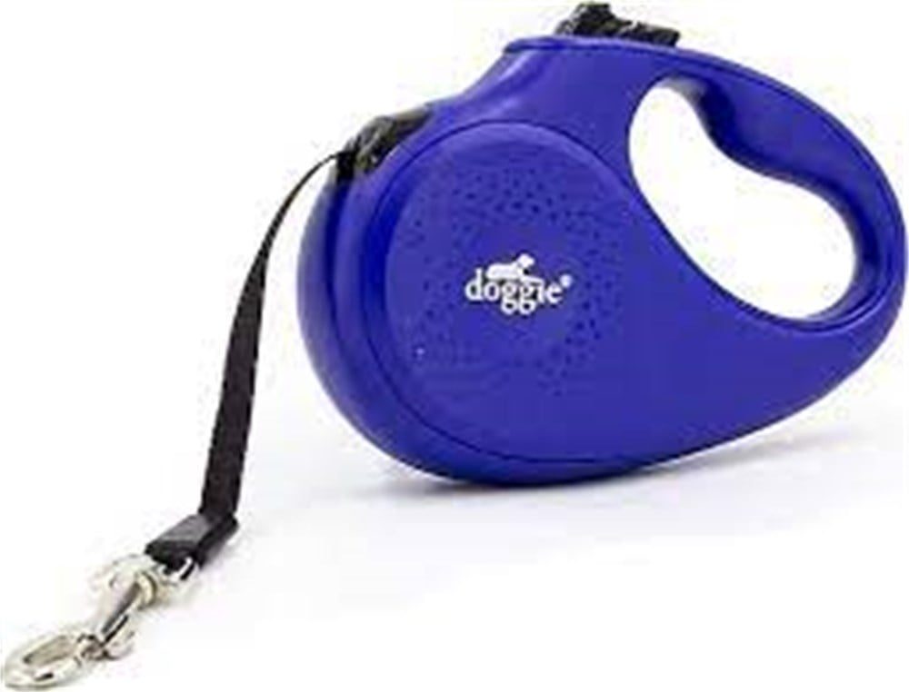 DOGGİE OTOMATİK UZATMA TASMASI SOFT SERİ ROYALMAVİ 50KG/5MT