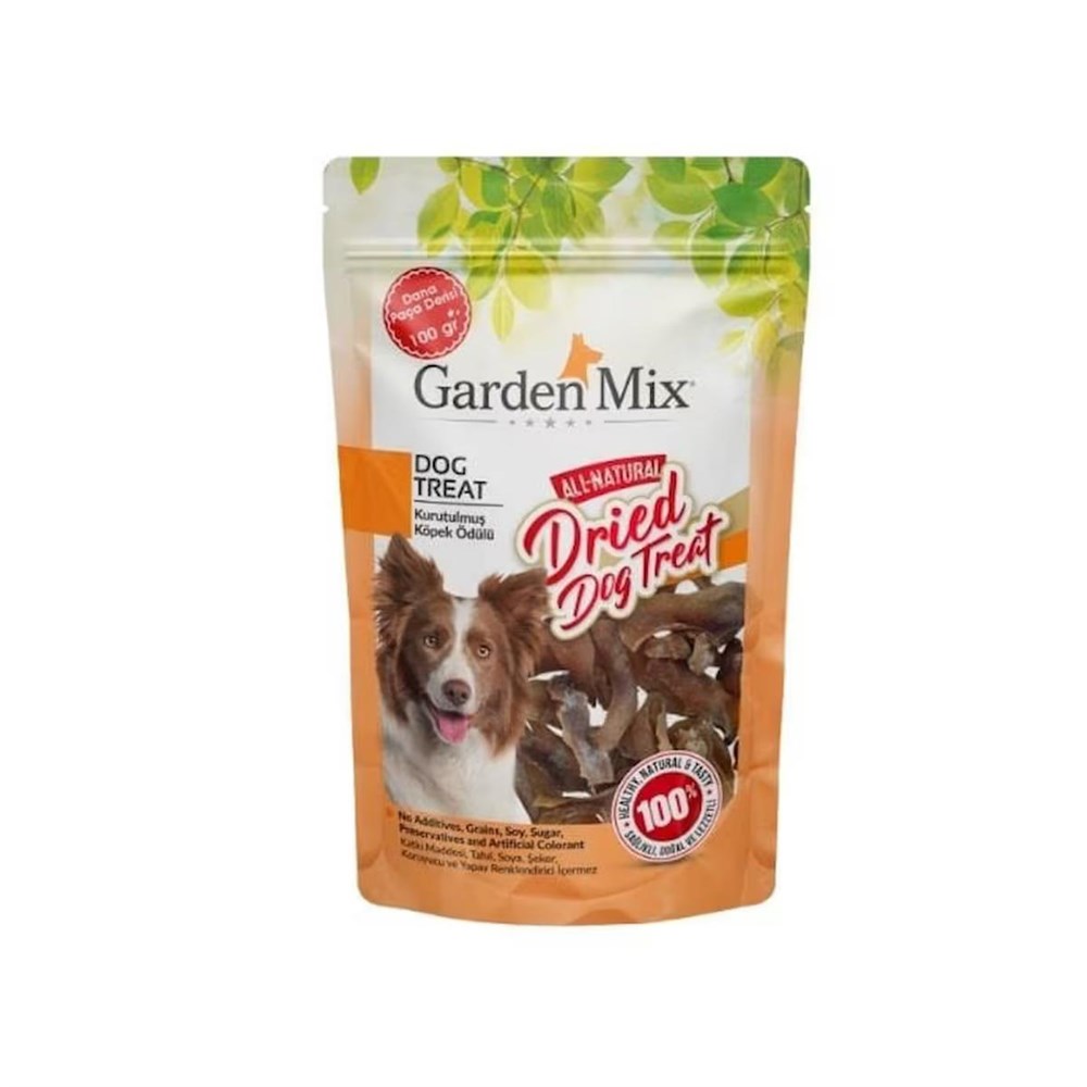 Garden Mix Kurutulmuş Dana Paça Derisi Köpek Ödül Maması 100 Gr