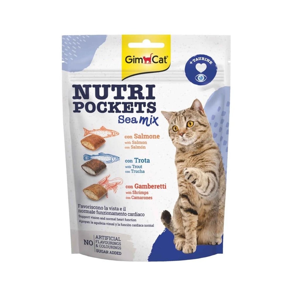 GimCat Nutripockets Kedi Ödülü Sea Mix 150Gr