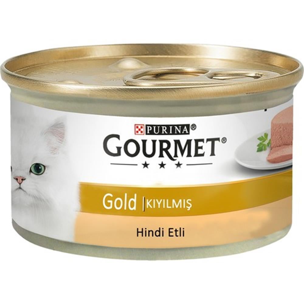 Gourmet Gold Kıyılmış Hindili Kedi Konservesi 85gr