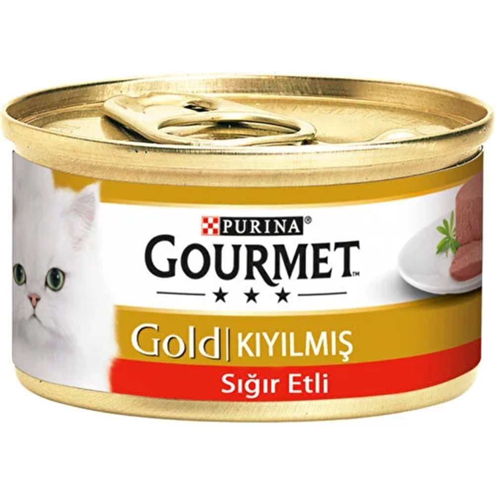 Gourmet Gold Kıyılmış Sığır Etli Kedi Konservesi 85gr
