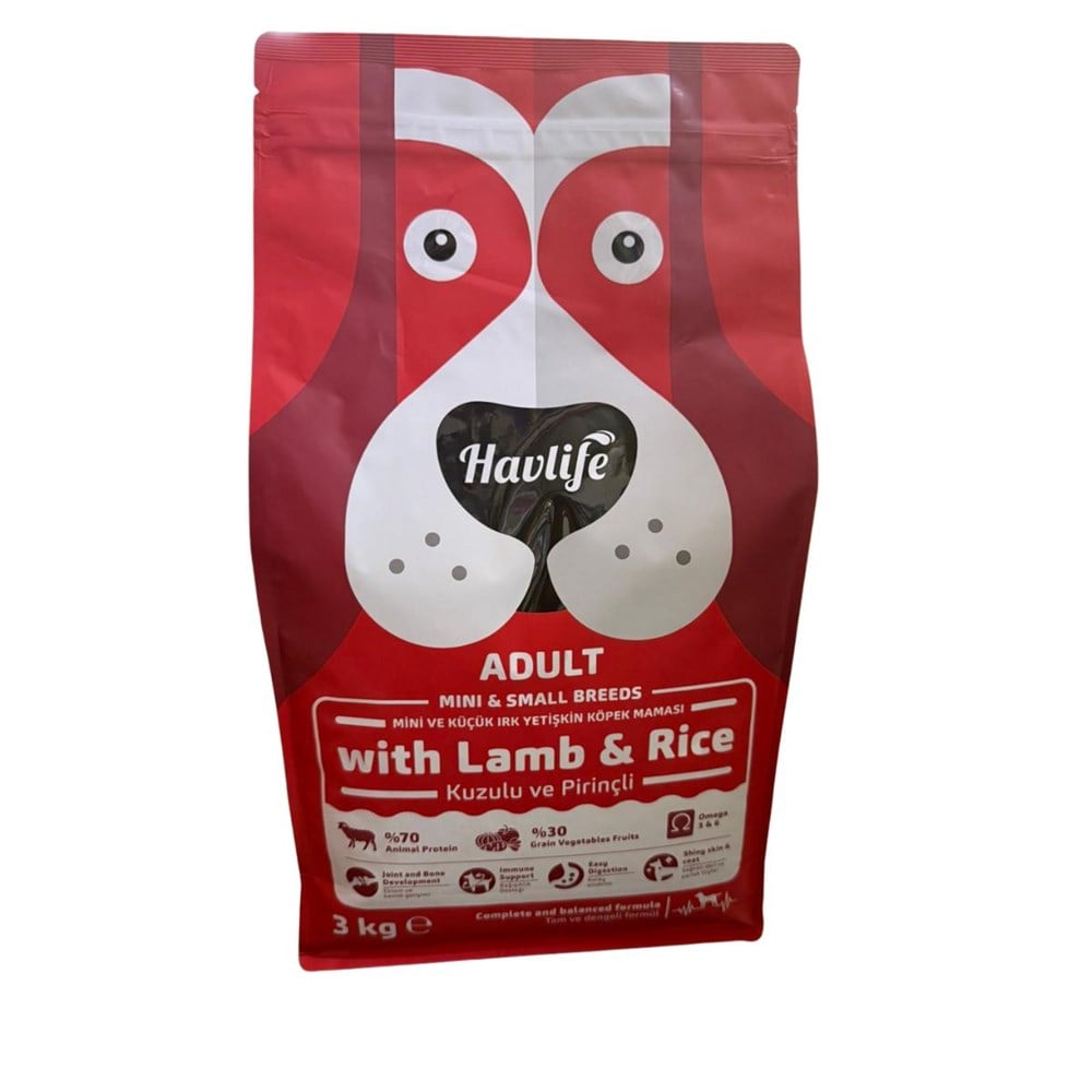 Havlife Küçük Irk Kuzulu Yetişkin Köpek Maması 3 Kg