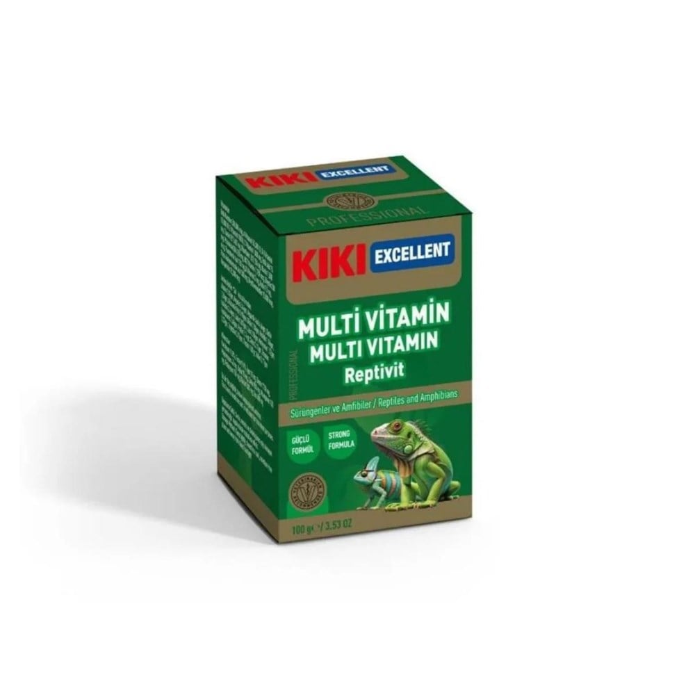 Kiki Excellent Sürüngen ve Amfibiler İçin Multivitamin Tozu 100 Gr