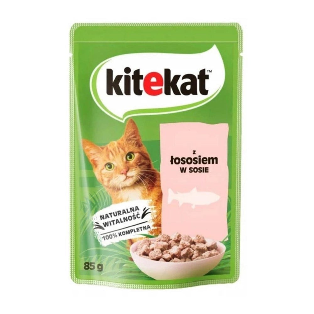 Kitekat Gravy Sos İçinde Somonlu Yetişkin Kedi Konservesi 85gr