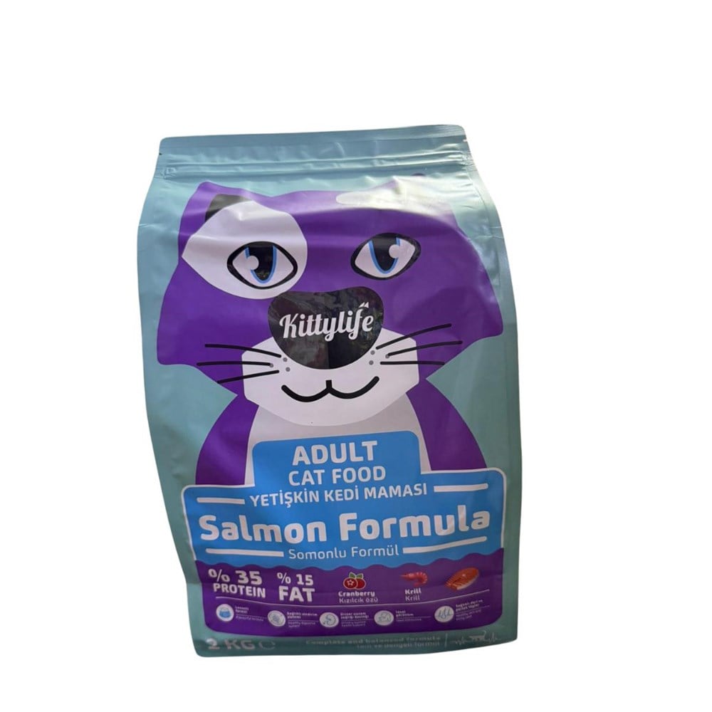 Kittylİfe Somonlu Yetişkin Kedi Maması 2 Kg