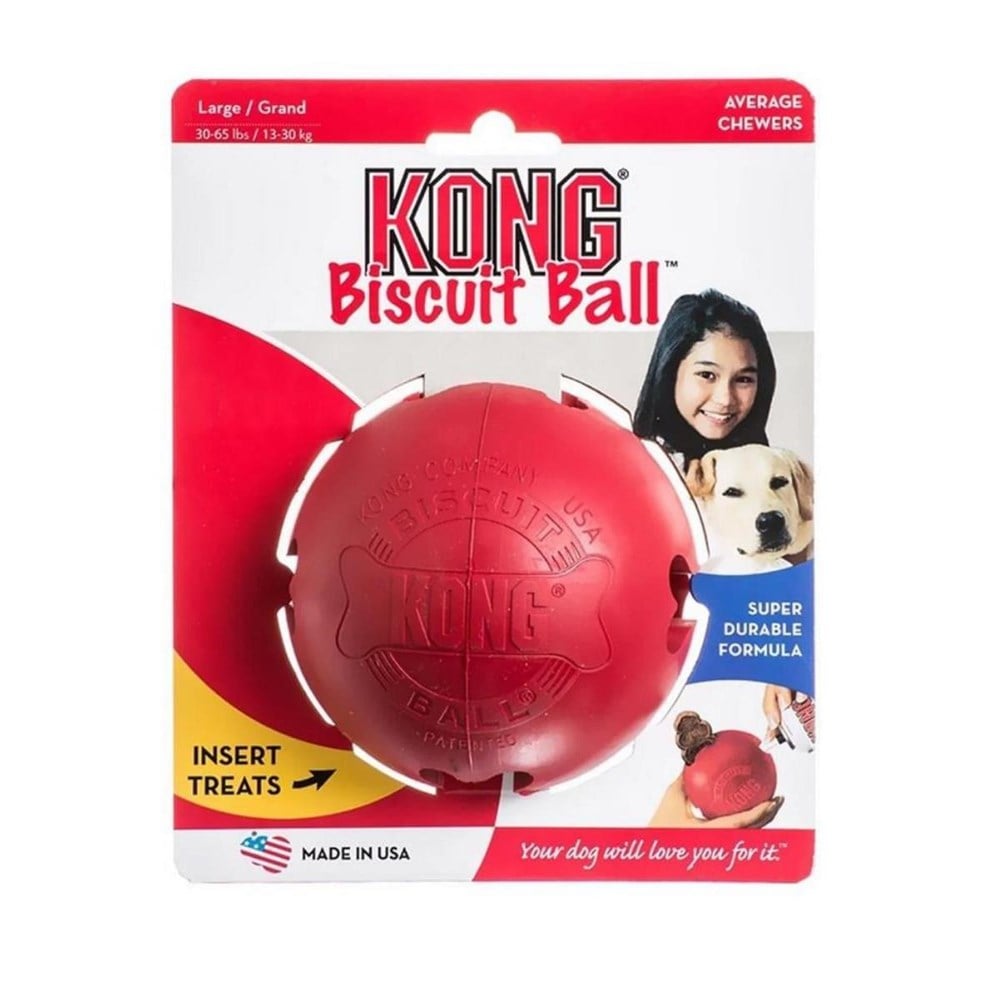 KONG Biscuit Ball Top Şeklinde Köpek Oyuncağı Small