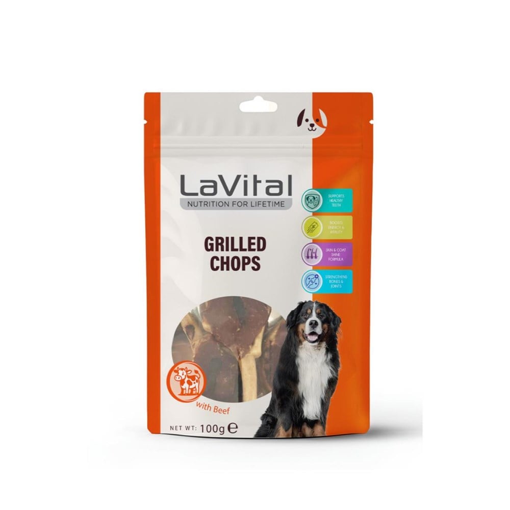 LaVital LaVital Grilled Chops Kuzu Etli Pirzola Köpek Ödül Maması 100gr En Ucuz Fiyatları ve Özellikleri