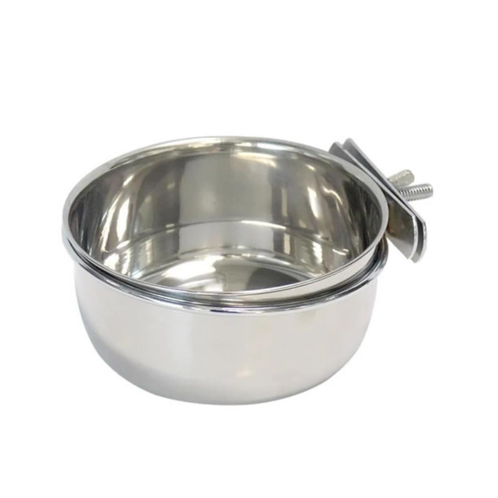 Lion Pet 10 Oz Çelik Vidalı Kuş Yemliği Suluğu