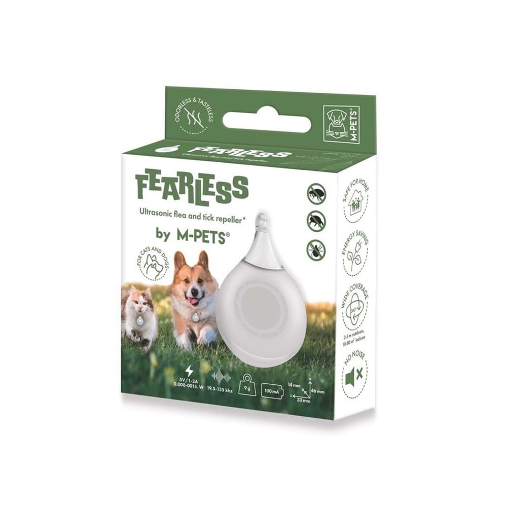 M-Pets M-PETS FEARLESS ULTRASONIC KEDİ VE KÖPEK PİRE ve KENE KOVUCU WHİTE En Ucuz Fiyatları ve Özellikleri