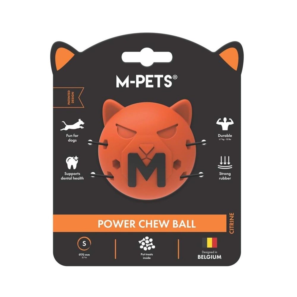 M-Pets M-PETS POWER CHEW BALL KAUÇUK KÖPEK OYUNCAĞI CITRINE (XS) En Ucuz Fiyatları ve Özellikleri