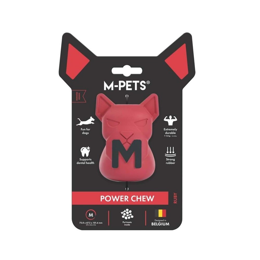 M-Pets M-PETS POWER CHEW KAUÇUK KÖPEK ÖDÜL OYUNCAĞI RUBY (M) En Ucuz Fiyatları ve Özellikleri