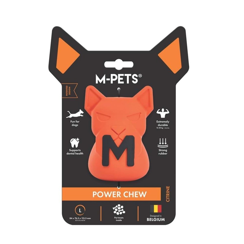 M-Pets M-PETS POWER CHEW KAUÇUK KÖPEK ÖDÜL OYUNCAĞI CITRINE (L) En Ucuz Fiyatları ve Özellikleri
