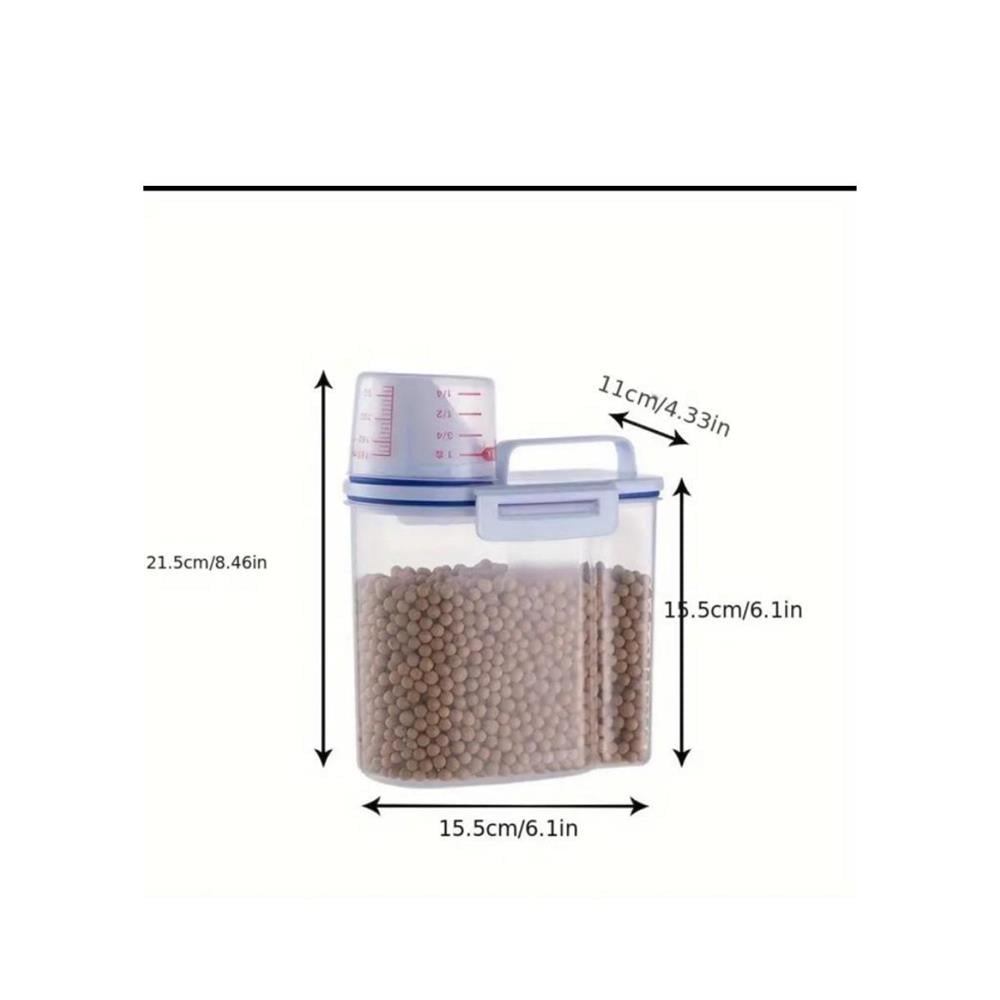 MAMA SAKLAMA KABI ÖLÇÜ BARDAKLI ŞEFFAF 1,5 KG