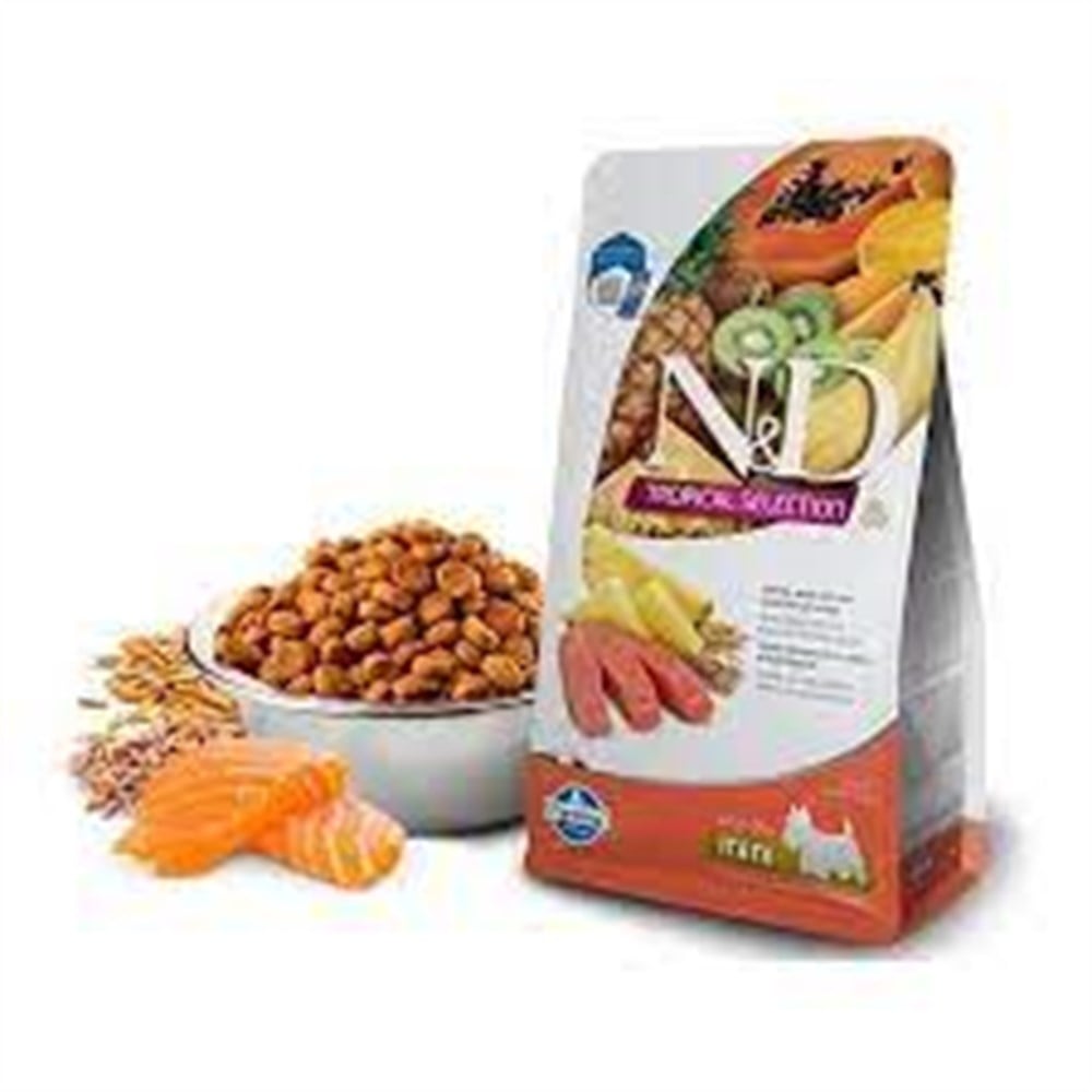 N&D N&D Tropical Selection Somonlu ve Tropikal Meyveli Mini Irk Yetişkin Köpek Maması 1,5kg En Ucuz Fiyatları ve Özellikleri