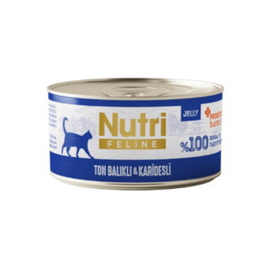 Nutri Feline Tahılsız Ton Balıklı Karidesli Yetişkin Kedi Konservesi 70 Gr