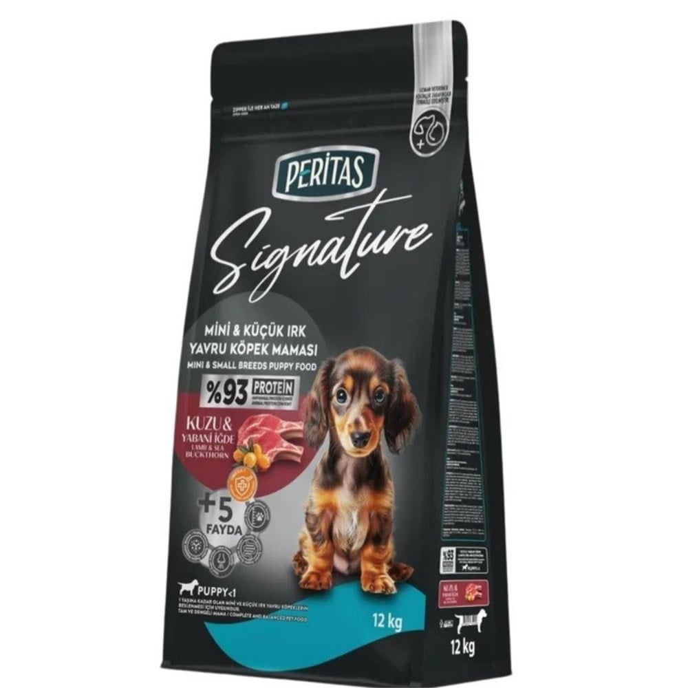 Peritas Signature Kuzulu Küçük Irk Yavru Köpek Maması 12 Kg