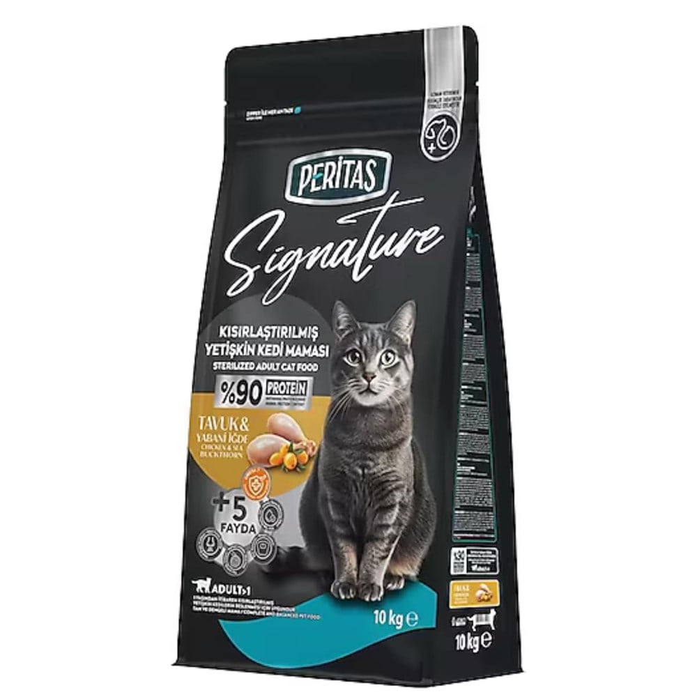 Peritas Signature Tavuklu Kısırlaştırılmış Kedi Maması 10 Kg