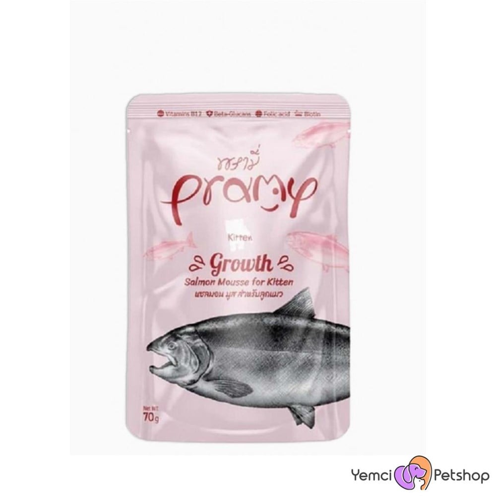 PRAMY SOMONLU YAVRU KEDİLER İÇİN KIYILMIŞ TAMAMLAYICI MAMA 70 GR