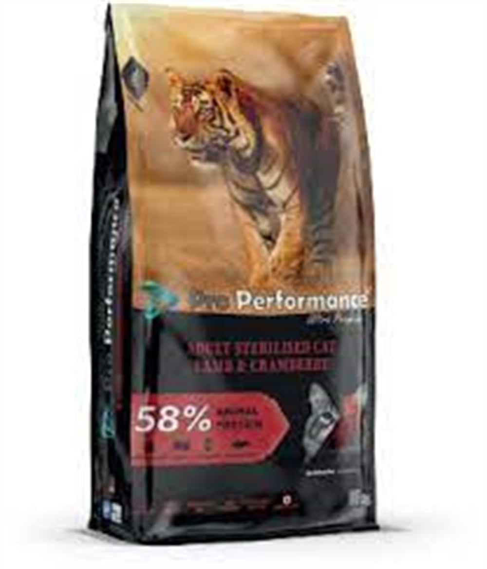 PRO PERFORMANCE ADULT CAT STERILISED LAMB&SHIRIMP&SALMON& CRANBERRY 15 KG