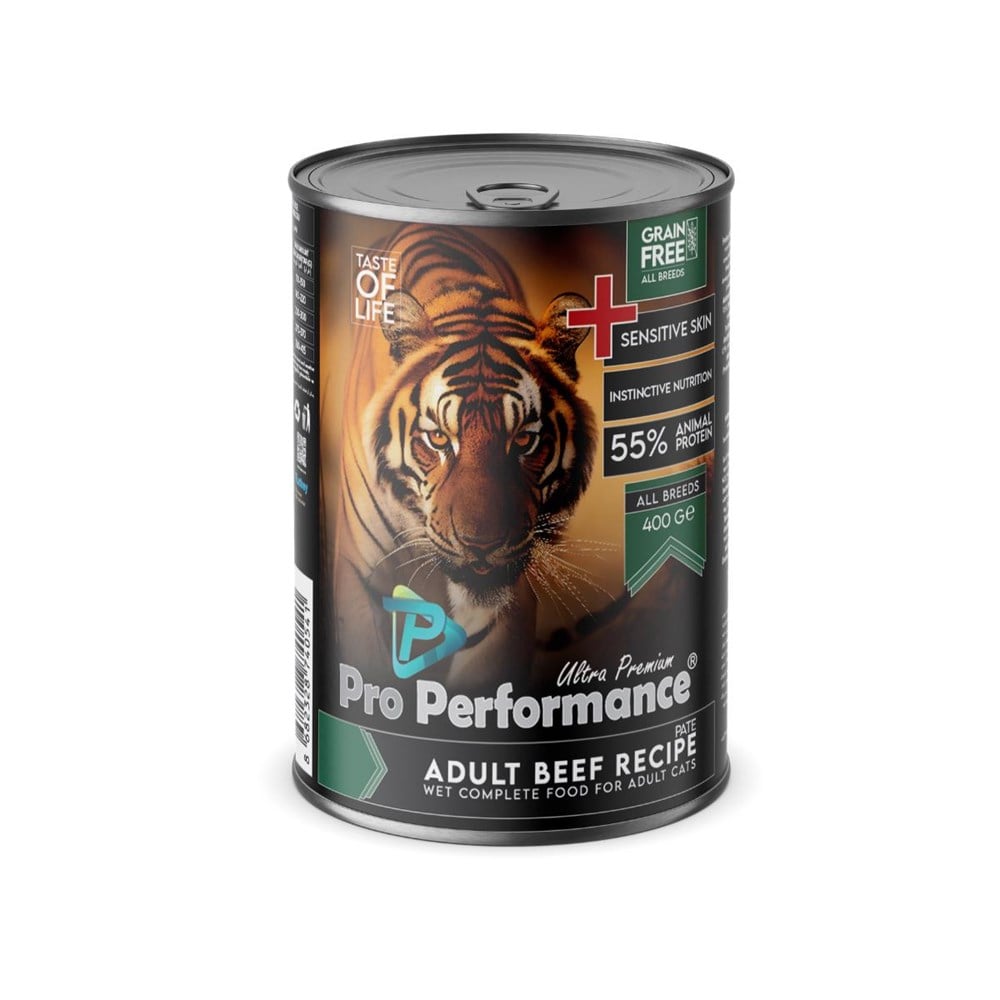 Pro Performance Sığırlı Yetişkin Kedi Konservesi 400 Gr