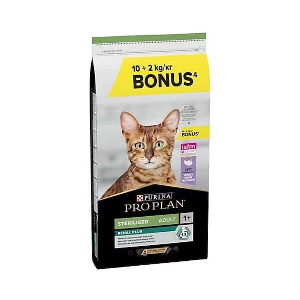 Pro Plan Pro Plan Sterilised Hindili ve Tavuklu Kısırlaştırılmış 10 kg + 2 kg Yetişkin Kedi Maması En Ucuz Fiyatları ve Özellikleri