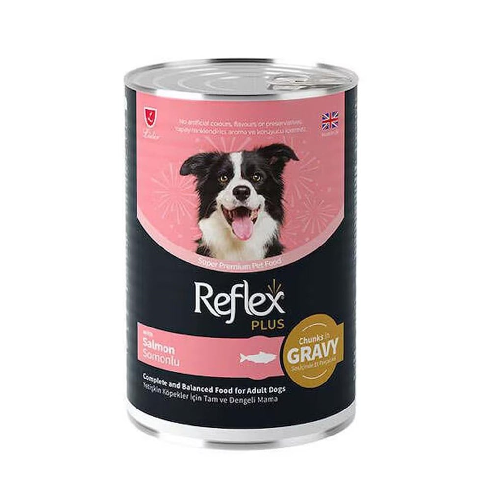 Reflex Plus Gravy Somonlu Et Parçacıklı Köpek Konservesi 400 Gr
