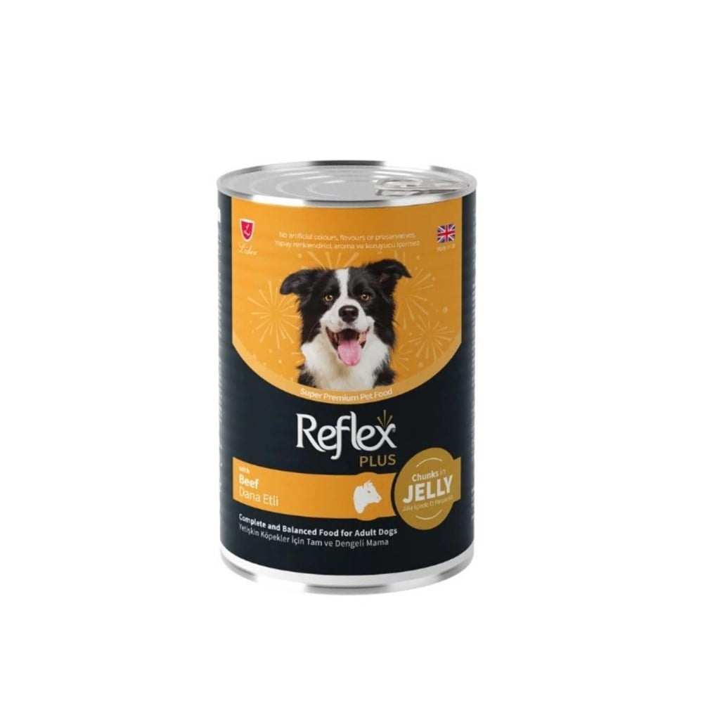 Reflex Plus Jöle İçinde Dana Etli Yetişkin Konserve Köpek Maması 400 Gr