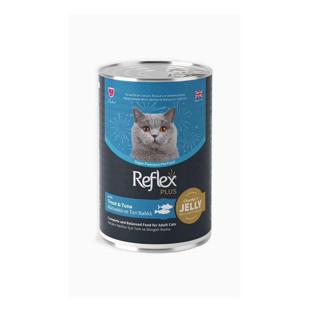 Reflex Reflex Plus Jöle içinde Et Parçacıklı Alabalıklı Ve Ton Balıklı Yetişkin Kedi Maması 400 gr En Ucuz Fiyatları ve Özellikleri