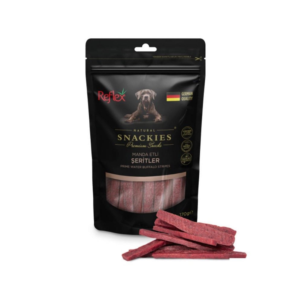 Reflex Snackies Manda Etli Şeritler Köpek Ödülü 170 Gr