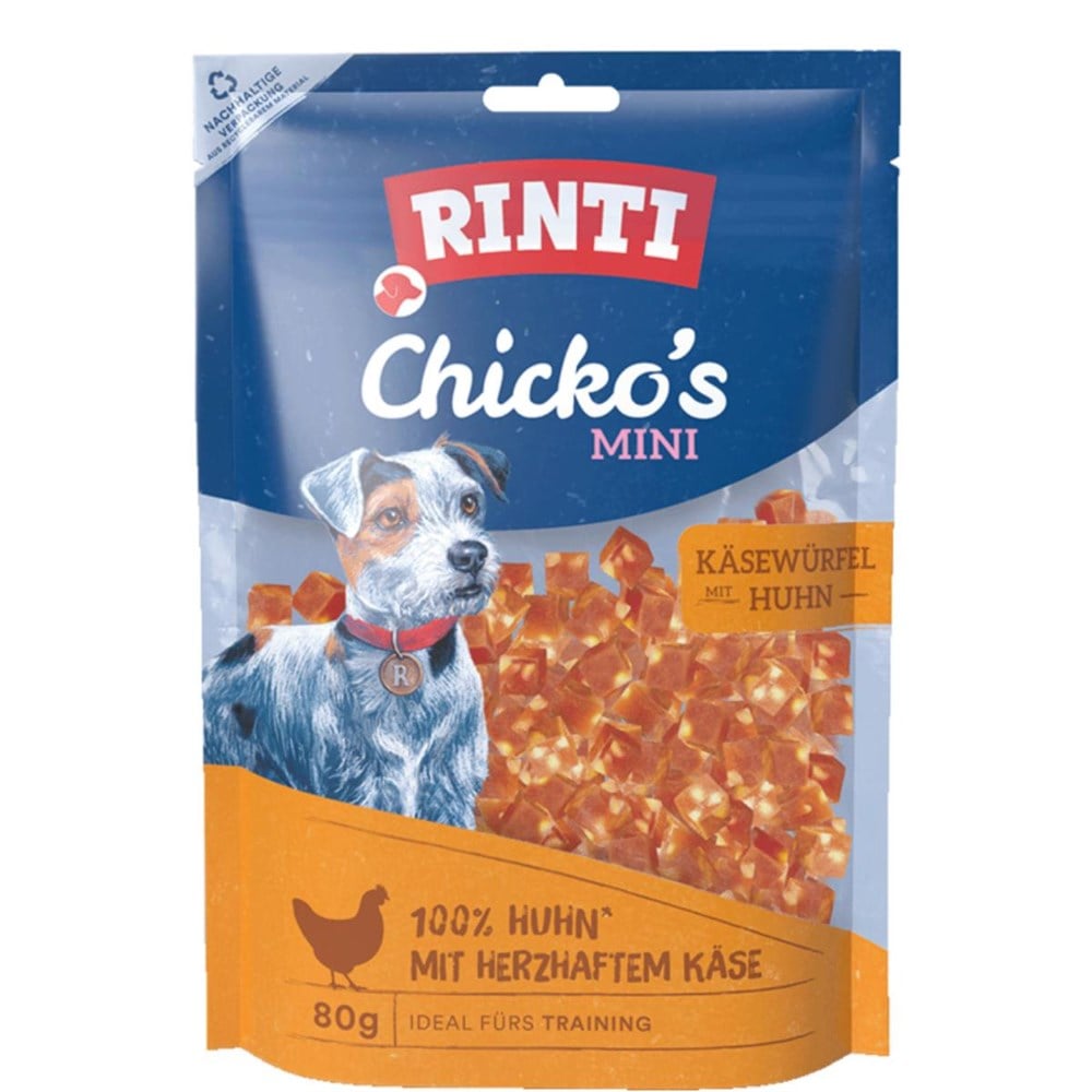 Rinti Chıcko´s Mını Tavuklu Peynir Küpleri Köpek Ödülü 80gr