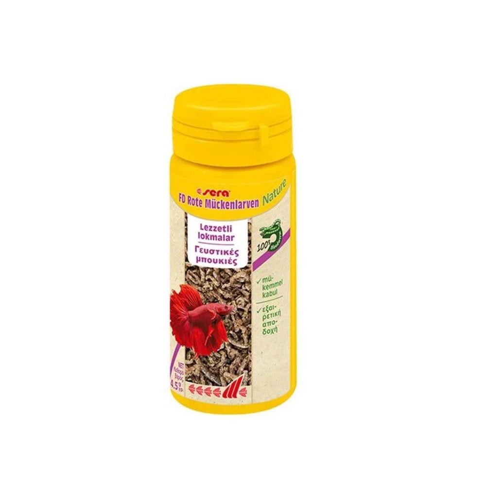 Sera FD Rote Mückenlarven Kankurdu Süs Balıkları için Yem 50 Ml