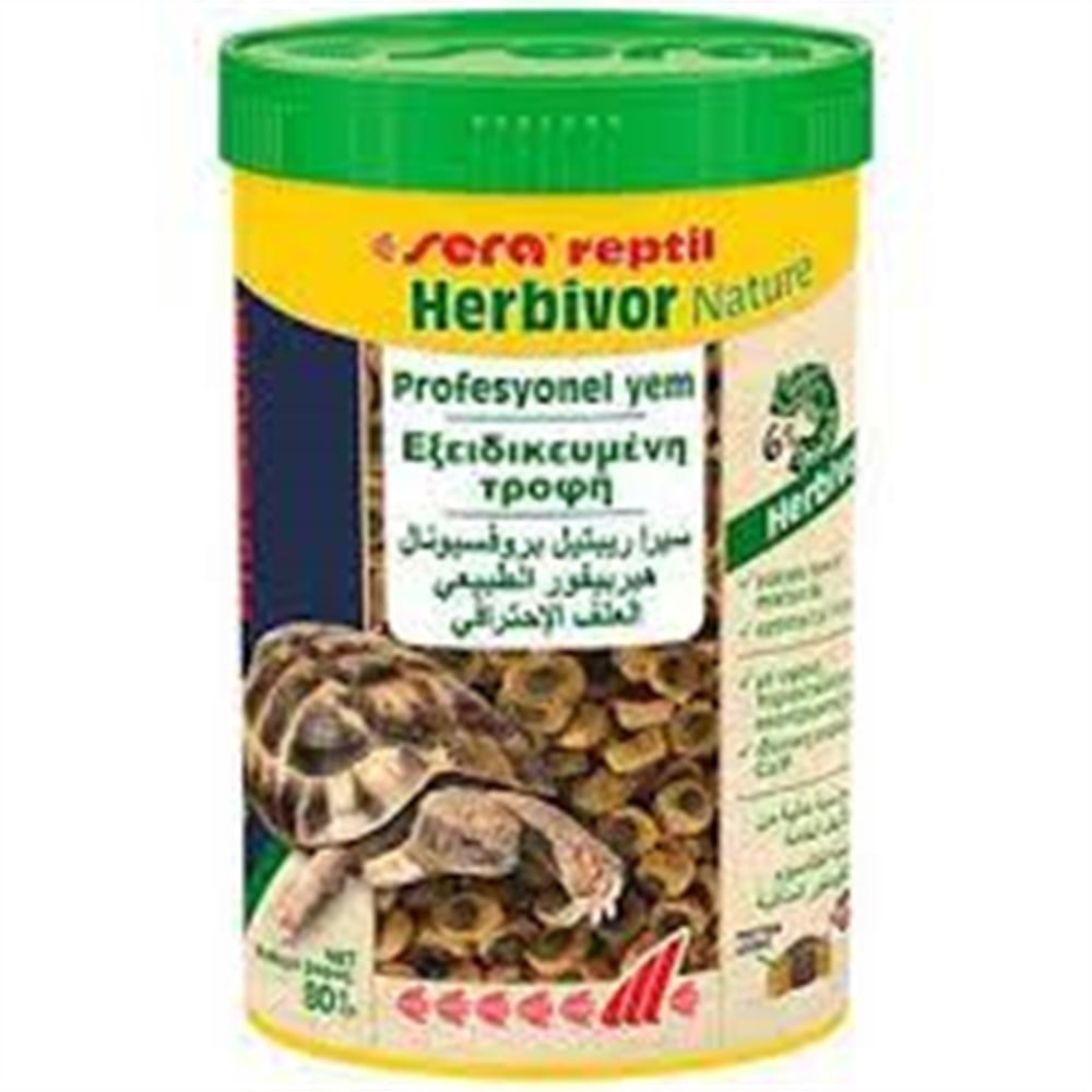 Sera Kaplumbağa ve Sürüngen Yemi Otçul Nature 250 ML
