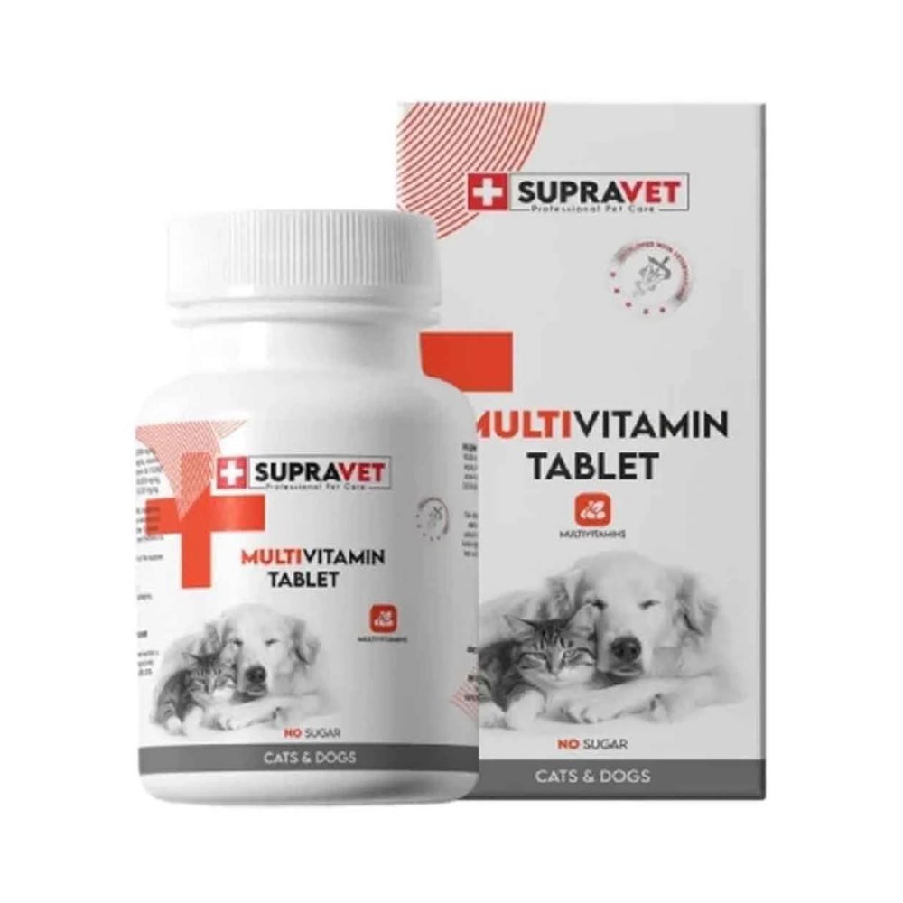 Supravet Kedi ve Köpek İçin Multivitamin Tablet 75'li