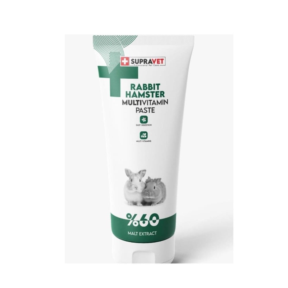 Supravet Tavşan Hamster Ginepig ve Kemirgenler İçin Multivitamin Malt Paste 100gr