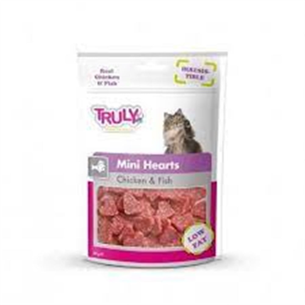 TRULY KEDİ ÖDÜL MİNİ HEARTS TAVUK BALIK 50 GR