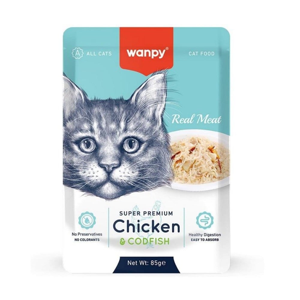 Wanpy Wanpy Pouch Tavuklu & Morina Balıklı Yaş Kedi Maması 85 Gr En Ucuz Fiyatları ve Özellikleri