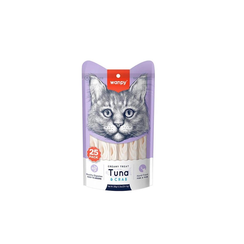 Wanpy Wanpy Ton Balıklı ve Yengeçli Krema Kedi Ödülü 25x14gr En Ucuz Fiyatları ve Özellikleri