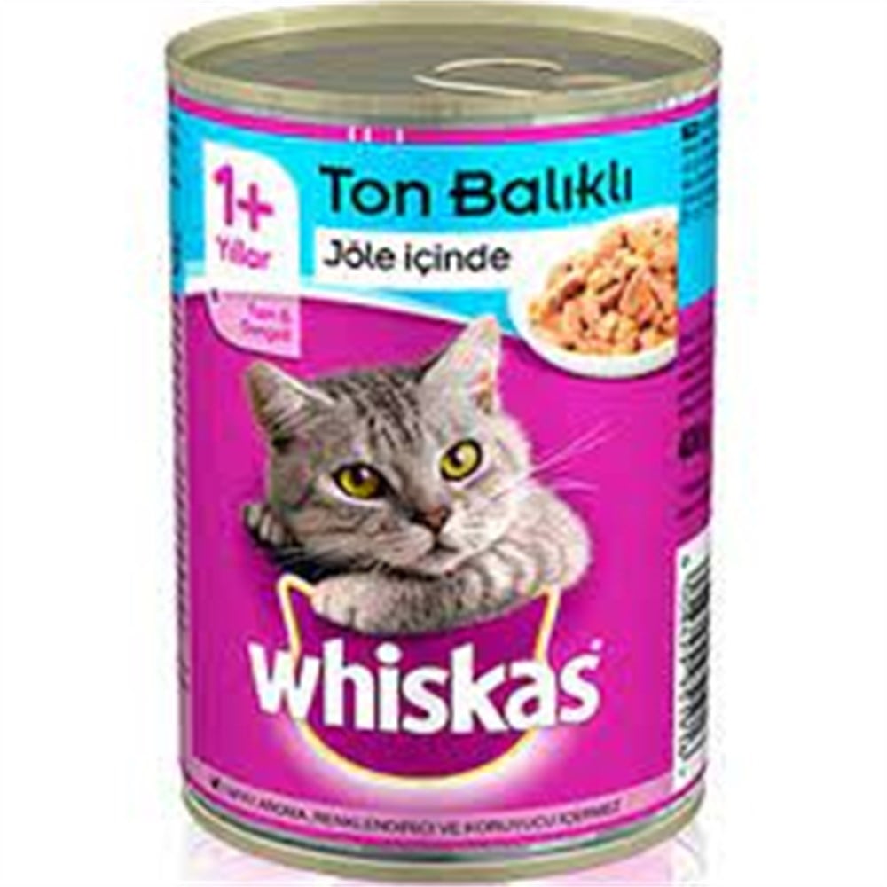 Whiskas Jöle İçinde Ton Balıklı Yetişkin Kedi Konservesi 400gr