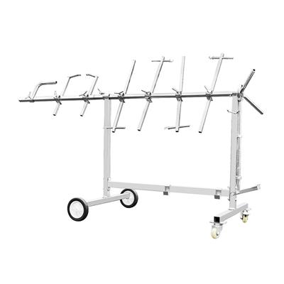 Audurra Döner Boya Standı Galvaniz Gümüş