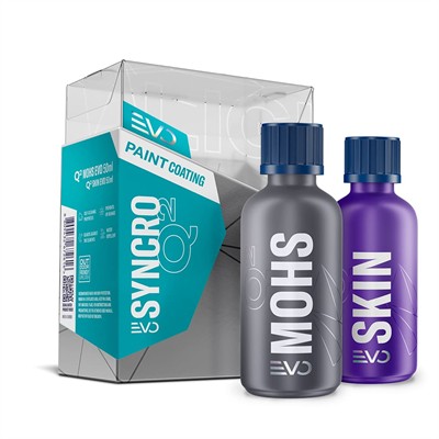 GYEON Q² Syncro EVO Light Box Çift Katman Seramik Kaplama - 50 ml + 50 ml - 9H Oto Boya Koruma