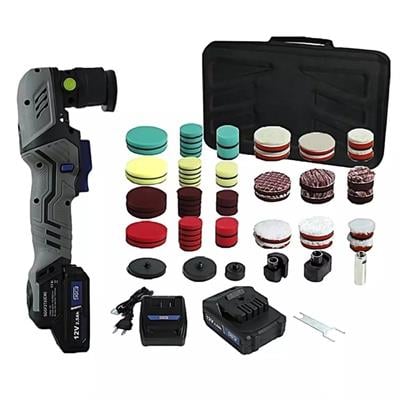 SGCB Kablosuz Şarjlı Rotary/Orbital Mini Nano Polisaj Makinesi Seti 12V – 65 Parça Fırçasız Motor