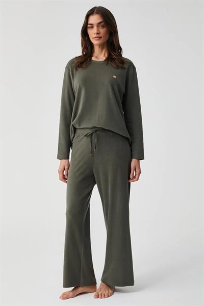 Velora Polar Pijama Takımı - Haki