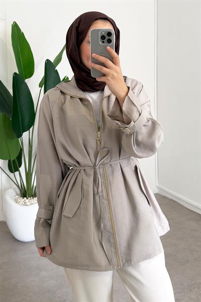 Apolet Detaylı Ceket - Bej